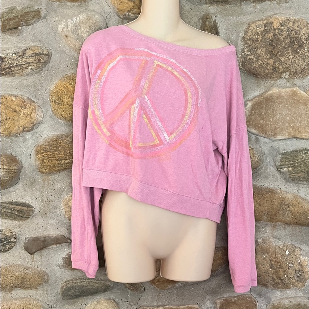 Vintage 2009 PINK Victoria's Secret Light Pink Sweatshirt